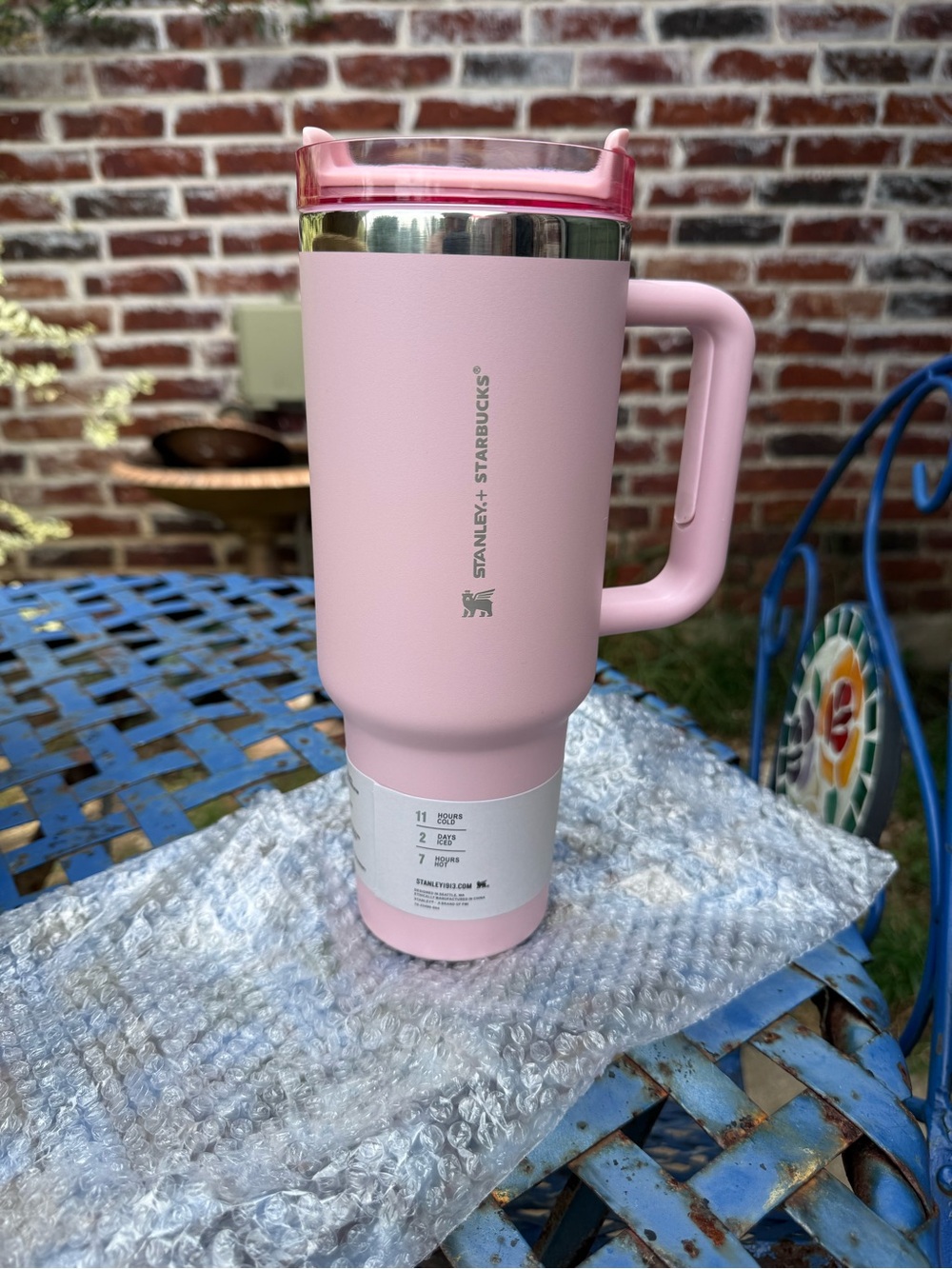 Stanley 40oz + Starbucks Edition Pink Travel Mug with Handle